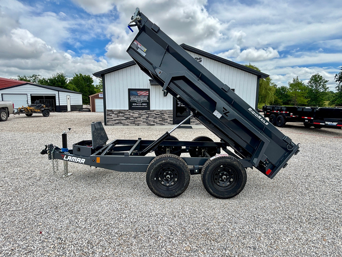 2026 Lamar 5'x 10' 7K Mini Dump Trailer