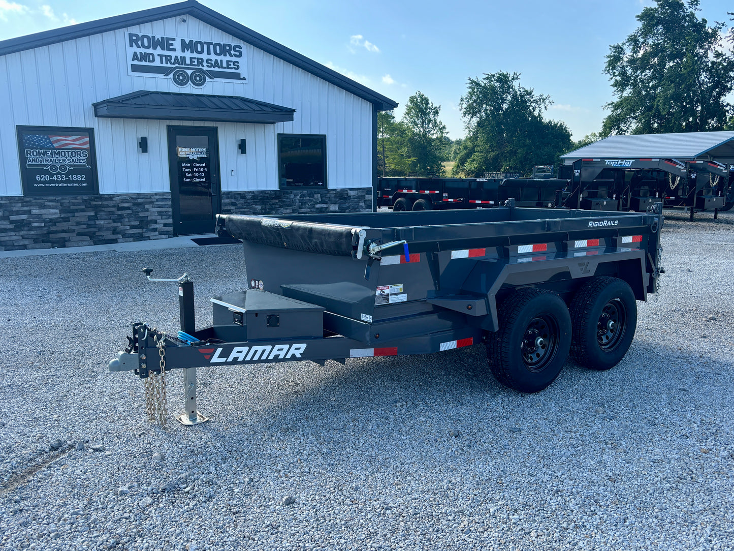 2026 Lamar 5'x 10' 10K Mini Dump Trailer With Spreader Gate