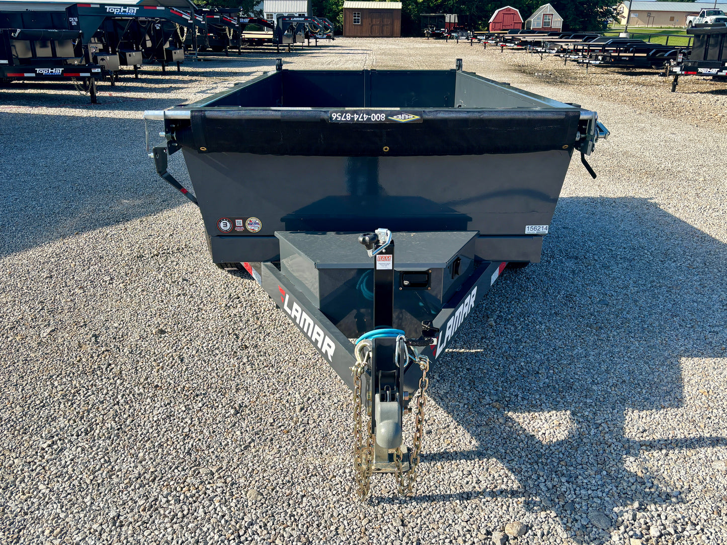 2026 Lamar 5'x 10' 10K Mini Dump Trailer With Spreader Gate