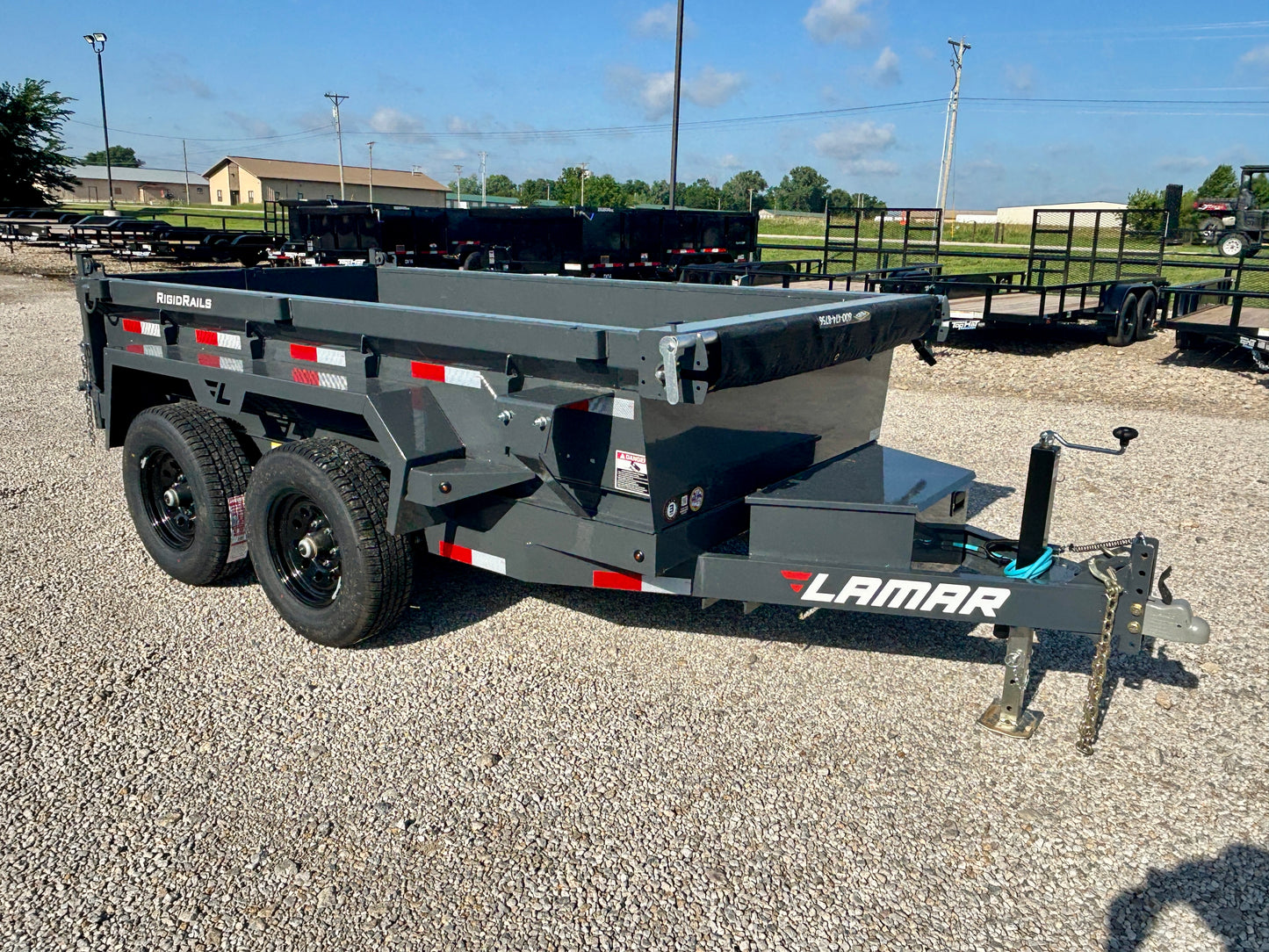 2026 Lamar 5'x 10' 10K Mini Dump Trailer With Spreader Gate