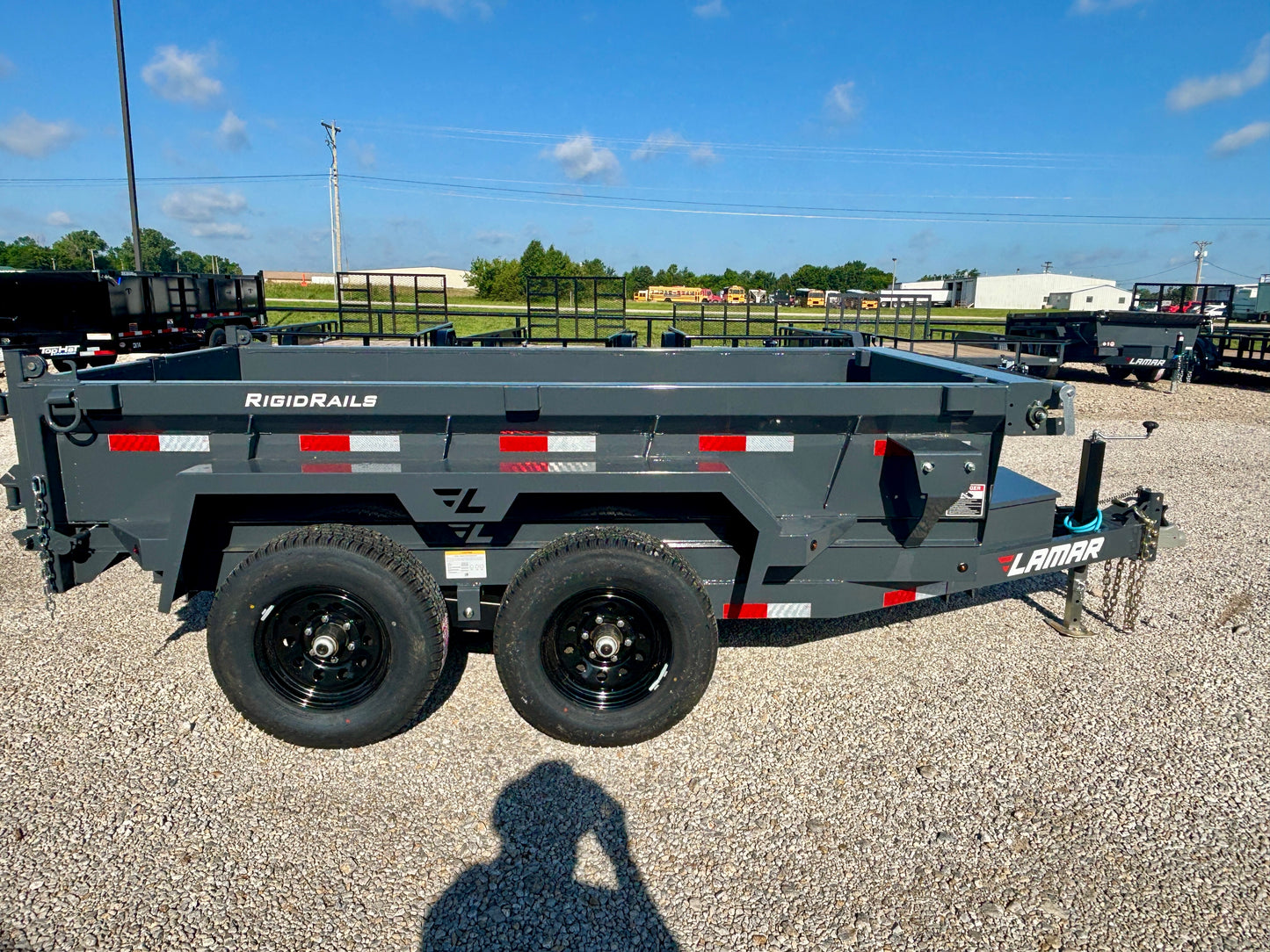 2026 Lamar 5'x 10' 10K Mini Dump Trailer With Spreader Gate