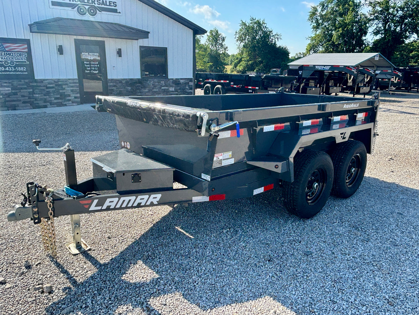 2026 Lamar 5'x 10' 10K Mini Dump Trailer With Spreader Gate