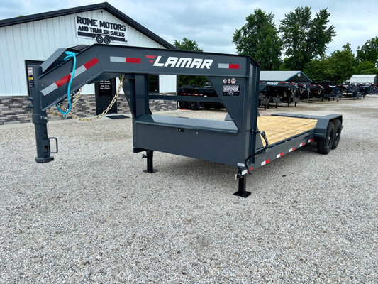 2026 Lamar 22' 14K Gooseneck Equipment Trailer