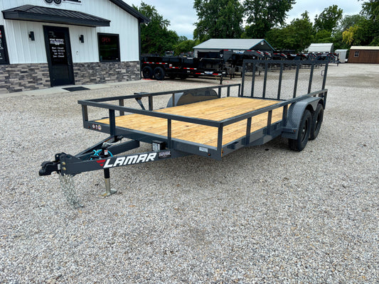 2026 Lamar 83" x 16' Utility Trailer *Tube Top*