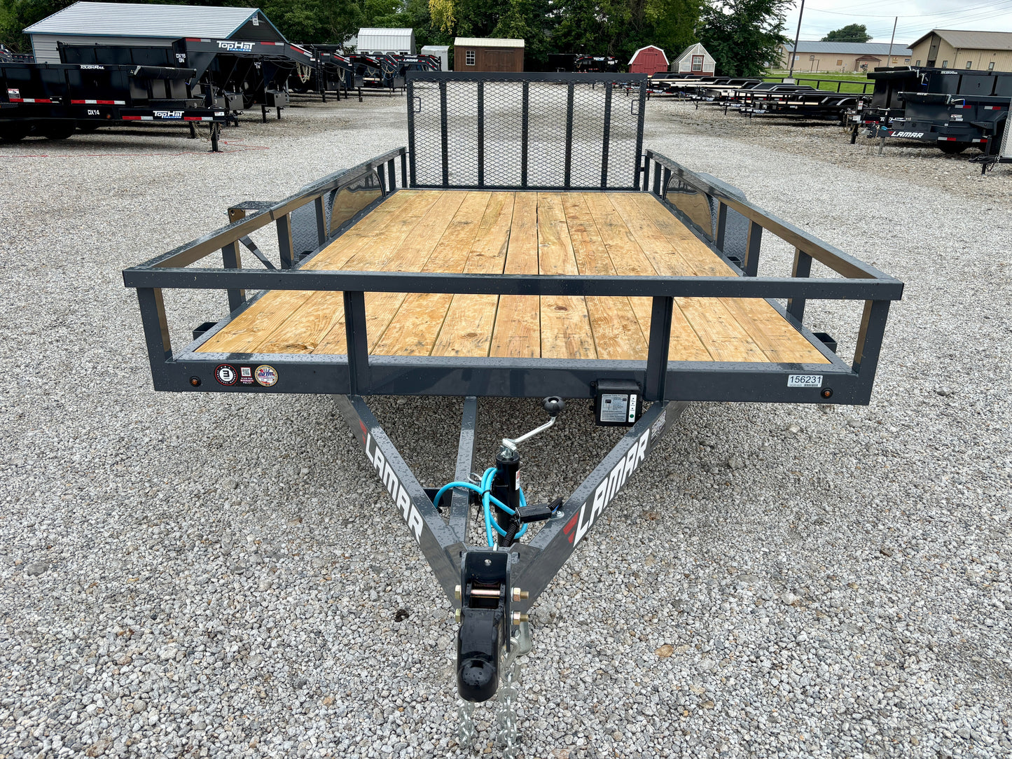 2026 Lamar 83" x 16' Utility Trailer *Tube Top*