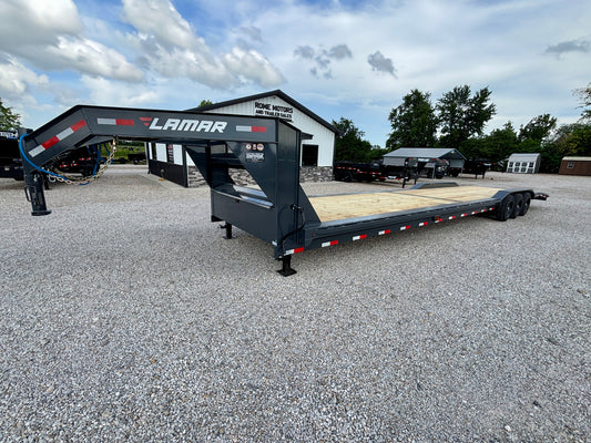 2027 Lamar 40' 21K Gooseneck 2 car Hauler / Equipment Trailer