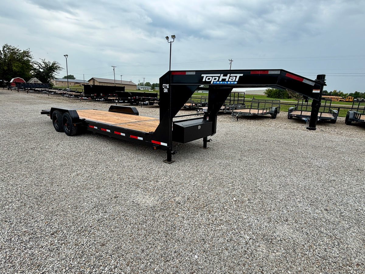 2026 Top Hat 24' 16K Gooseneck Tilt Trailer