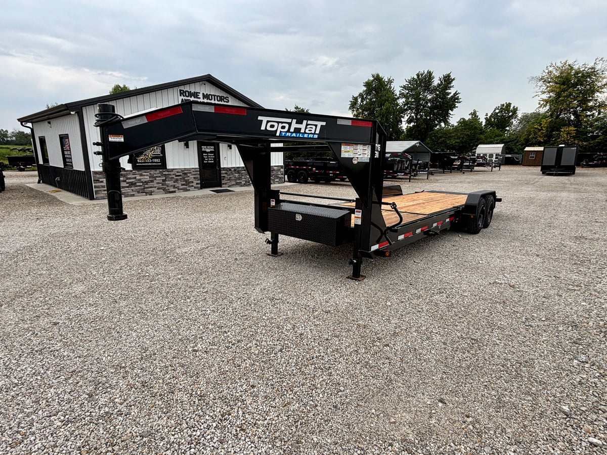 2026 Top Hat 24' 16K Gooseneck Tilt Trailer