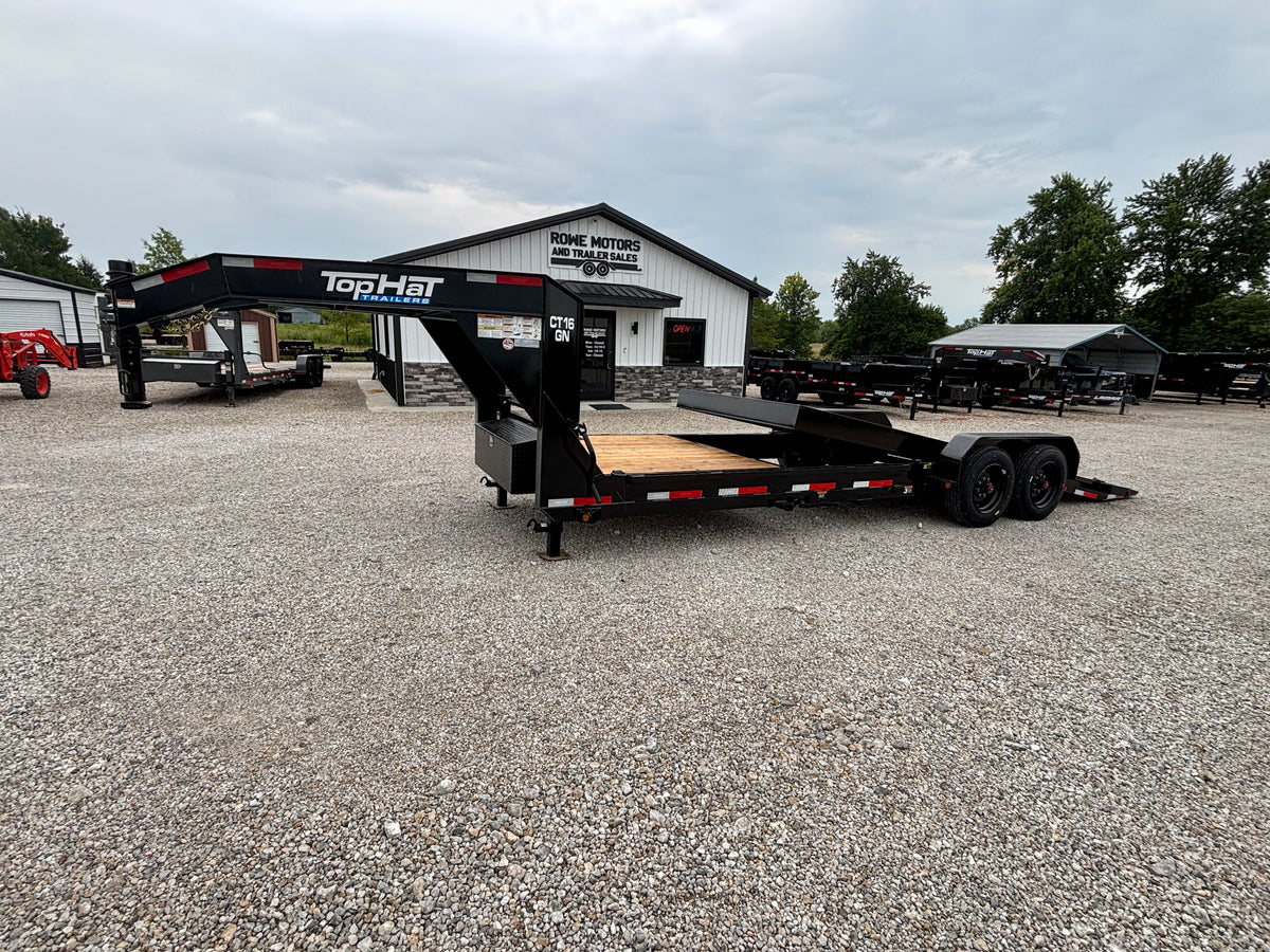 2026 Top Hat 24' 16K Gooseneck Tilt Trailer