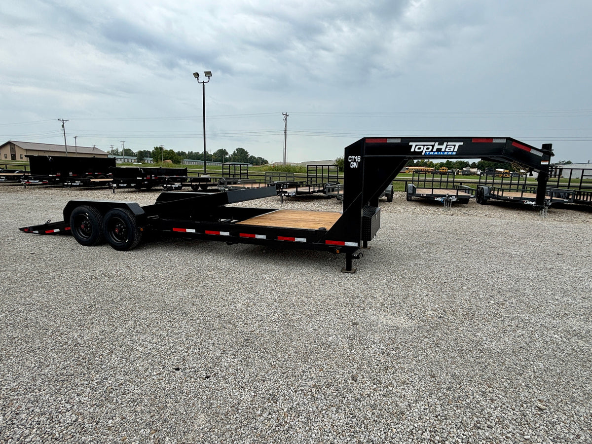2026 Top Hat 24' 16K Gooseneck Tilt Trailer