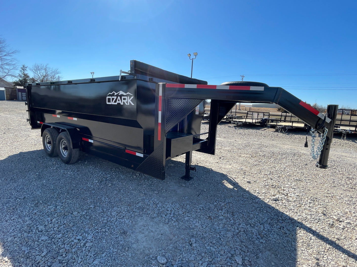 2025 Ozark 16' 16K Gooseneck Telescopic Dump Trailer with 4' Sides