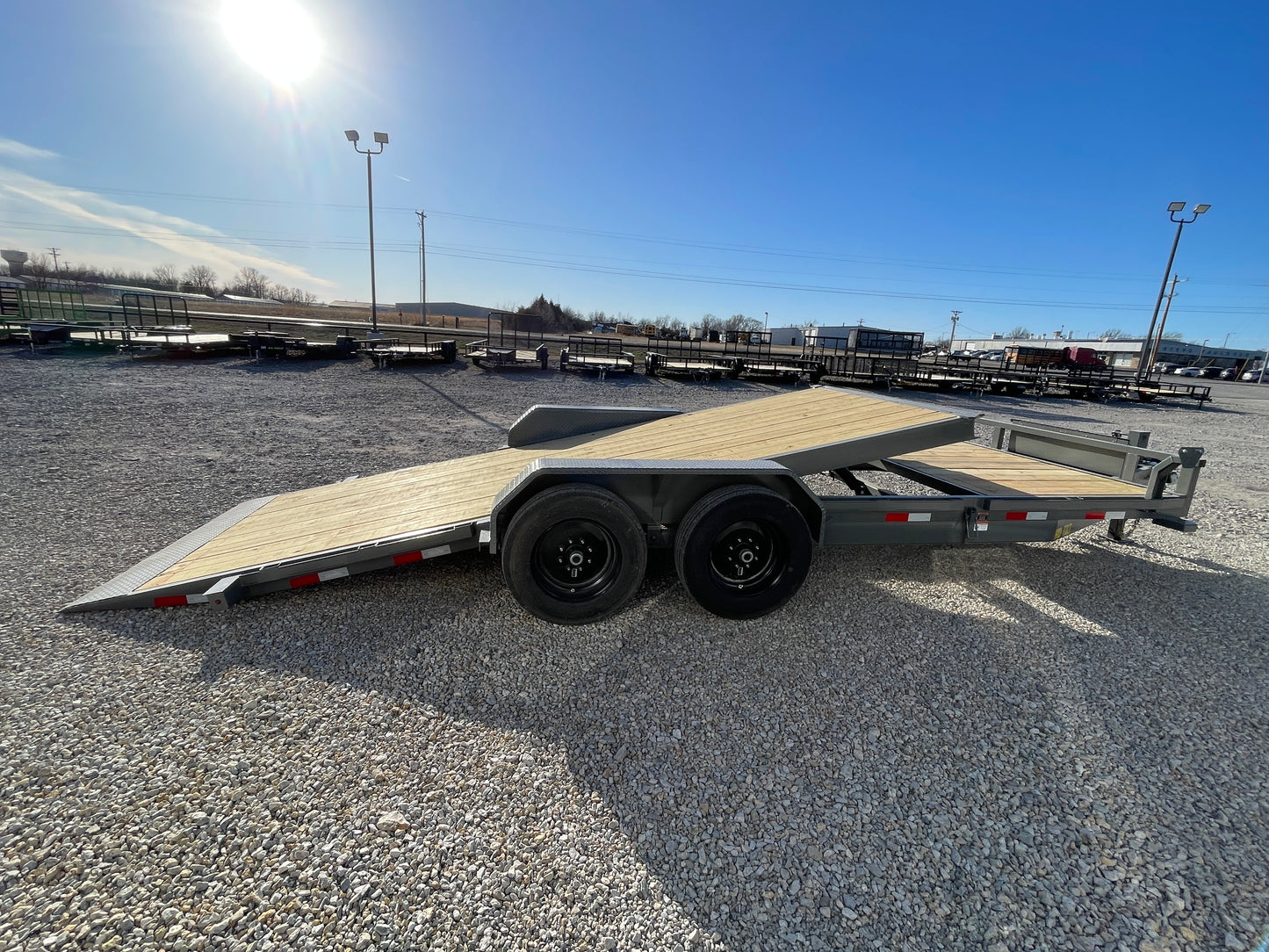 2024 Ozark 22' 16K HD Tilt Trailer Tilted Deck