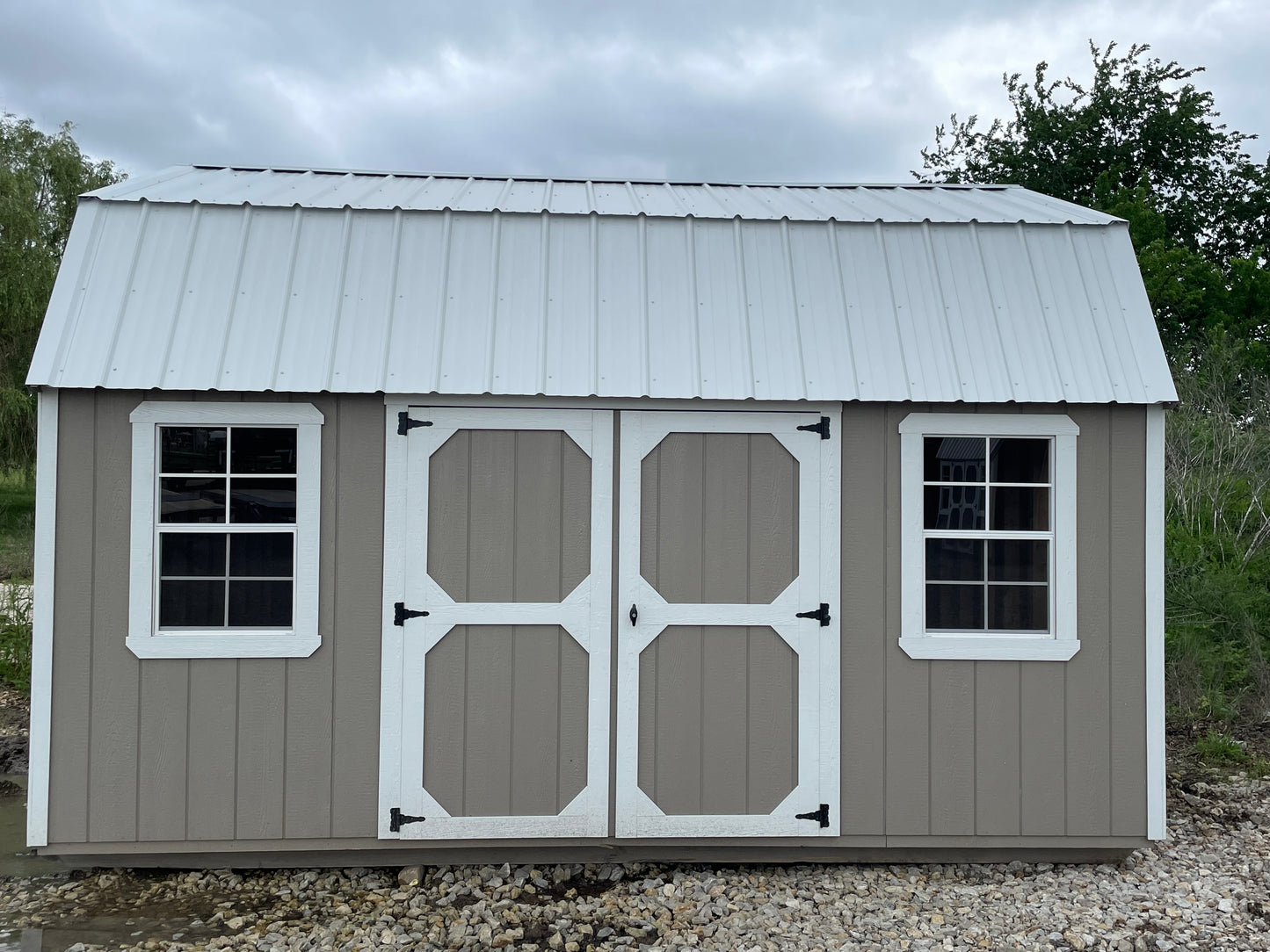 2024 Rocky Acres Lofted 12 x 16 Garden Shed