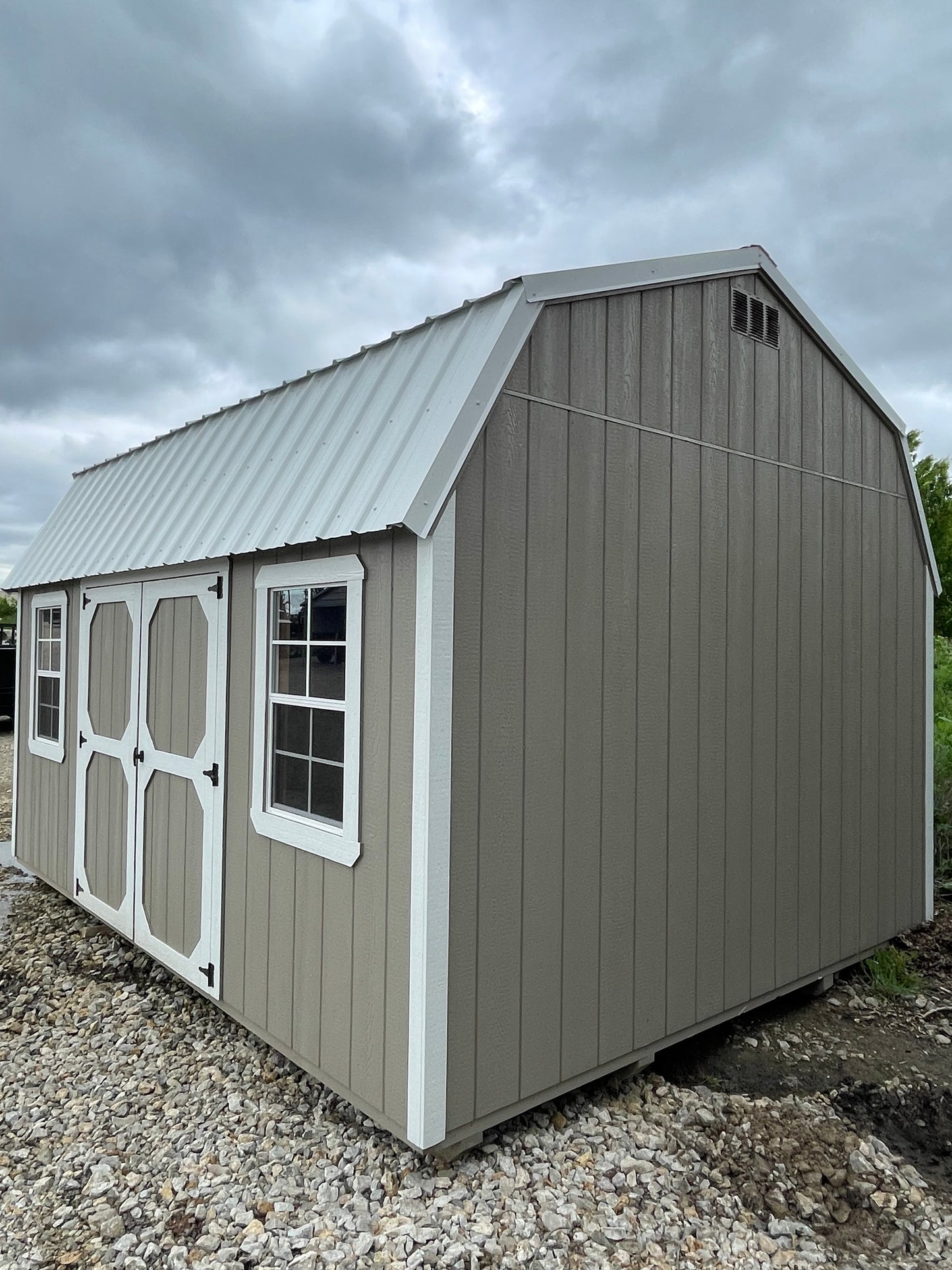 2024 Rocky Acres Lofted 12 x 16 Garden Shed