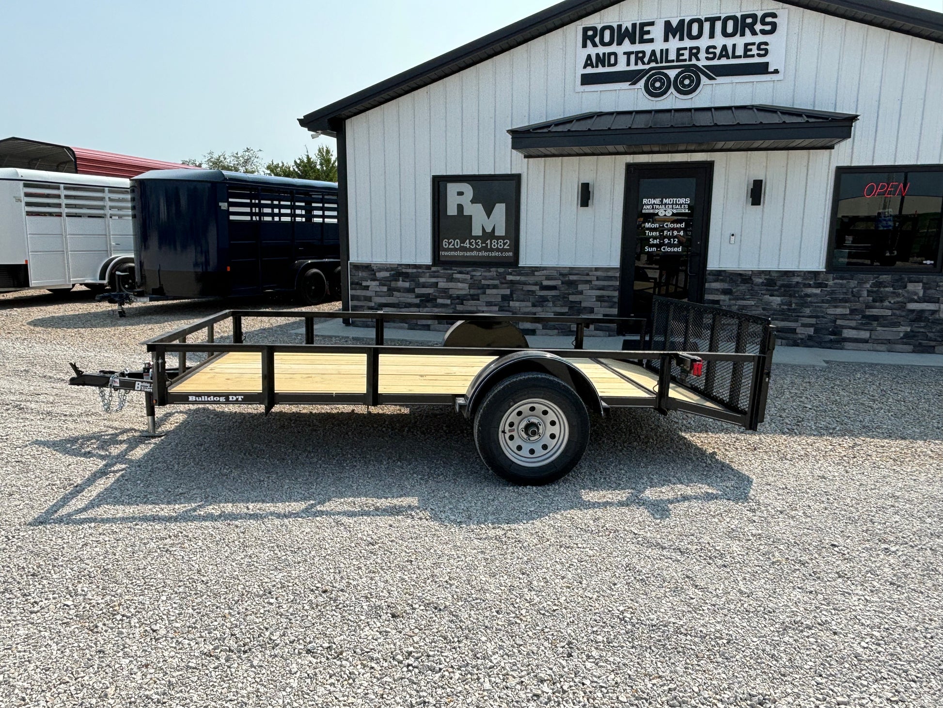 2024 BULLDOG 76X12 UTILITY TRAILER WITH DOVETAIL TIRE